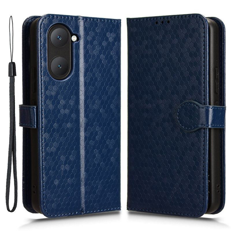 For vivo Y03 Case Dots Imprinted Shockproof Wallet Phone Cover For vivo Y03 Case Dots Imprinted Shockproof Wallet Phone Cover